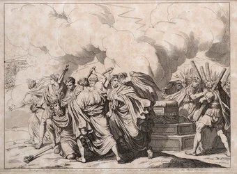 Rómulo assassinado pelos senadores, 1818.