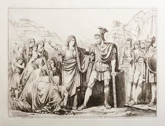 Vetúria desarma o seu filho Coriolano, libertando Roma de grande perigo