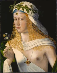 Retrato idealizado de uma cortesã como Flora