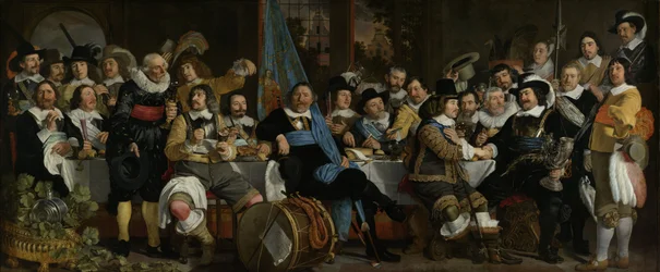 Banquete da guilda dos besteiros em celebração da Paz de Münster, 1648