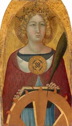 Santa Catarina de Alexandria, c. 13351340.