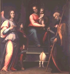 Madonna e Criança com Santo Agostinho, Tobias e o Arcanjo Rafael