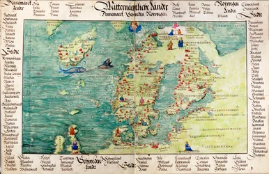 Mapa da Escandinávia