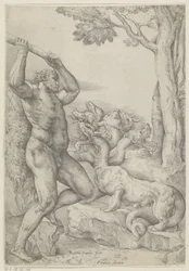 Hércules em batalha com a Hidra de Lerna