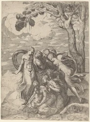 A descoberta de Moisés, década de 1540.