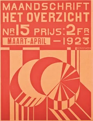 Capa da edição de março-abril de 1923 da revista "Hetoverzicht", 1923