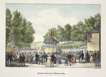 Grande concurso Dharmonie, c.1895 (photochrom)