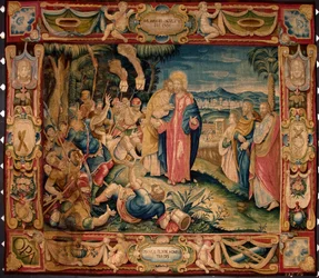 O beijo de Judas. Tapeçaria executada nas manufaturas de Bruxelas. Século XVI, Génova, Musei di Strada Nuova