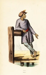 homem malaio de Singapura