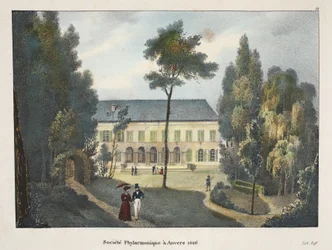 Sociedade Phylarmonic em Antuérpia 1826, c.1895 (photochrom)