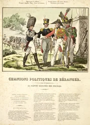 A Santa Aliança das nações, de Chansons Politiques de Béranger, 1815-1818