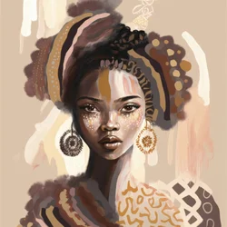 Retrato de uma mulher elegante
