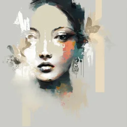 Retrato de uma mulher elegante