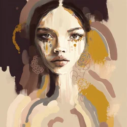 Beleza abstrata e comovente