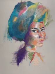 Estudo de cor 2, 2023 (pastel sobre papel)