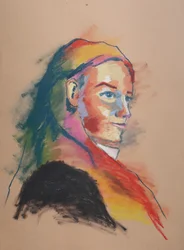 Estudo de cor 4, 2023 (pastel sobre papel)
