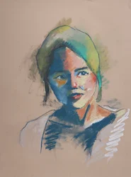 Estudo de cor 5, 2023 (pastel sobre papel)