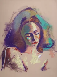 Estudo de cor 7, 2023 (pastel sobre papel)