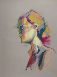 Estudo de cor 9, 2023 (pastel sobre papel)