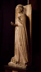 Primavera, escultura do Ciclo das Estações, de Benedict Antelami (1178-1233), Batistério de Parma, Emilia-Romagna, Itália