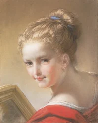 Estudo de uma menina de vermelho, 1717.