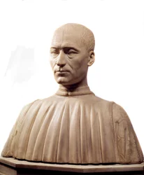 Busto de Philippe Strozzi (ou Filippo) (1489-1538), condottiere e político italiano. Escultura em mármore de Benedetto da Maiano (1442-1497), século XV. Paris, Museu do Louvre.