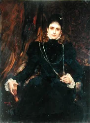 Retrato de Mme M.S. Derviz, c.1899 (óleo sobre tela)