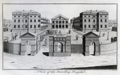 Uma vista do Hospital Foundling, 1756