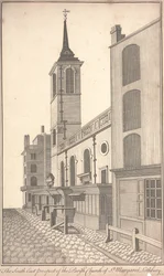 A Prospecção Sudeste da Igreja Paroquial de St. Margaret Lothbury, c.1750 (gravura)