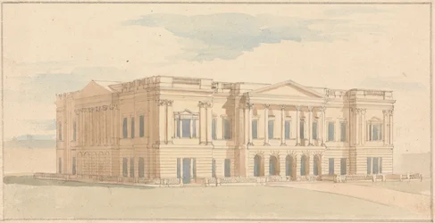 York House, Londres: Perspectiva da Frente Oeste