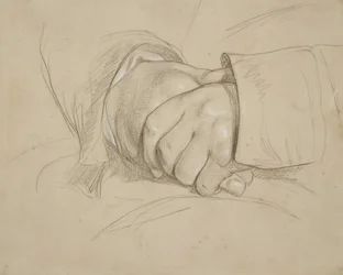 Mãos entrelaçadas, dizem ser as do poeta William Wordsworth