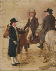 Three Worthies of the Turf em Newmarket, c.1804: John Hilton, juiz da tela)