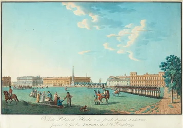 O Palácio de Mármore em São Petersburgo, c. 1800