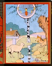 Ilustração para O Lobo e o Cordeiro, de 