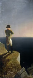 Napoleão sobre Elba musing em St. Helena, c.1844 (óleo sobre tela)