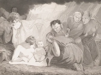 Shakespeare infantil assistido pela natureza e as paixões, 1799.