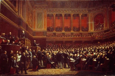 Louis Adolphe Thiers (1797-1877), proclamado «Libertador do Território» na sessão da Assembleia Nacional realizada em Versalhes a 16 de junho