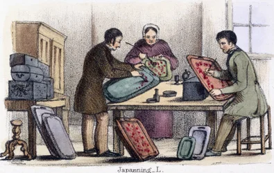 Japanning, da cochonilha e insetos lac em ilustrações gráficas de animais - mostrando sua utilidade para o homem em seu emprego durante a vida e usa após a morte, c.1845