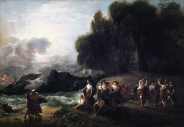 Recepção Calypsos de Telêmaco e Mentor, 1801.