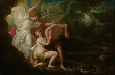 A Expulsão de Adão e Eva do Paraíso, 1791, retocada em 1803.