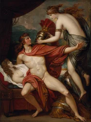 Tétis leva a armadura a Aquiles