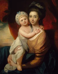 Senhora Sondes com seu filho infantil, c.1793-94