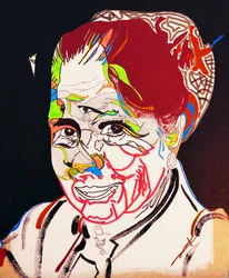 50 Grandes Escritores da História: Marguerite Yourcenar, 2015 (óleo e acrílico sobre tela)