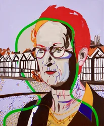 La Nef des fous : Marie Therese, 2020 (óleo sobre tela)