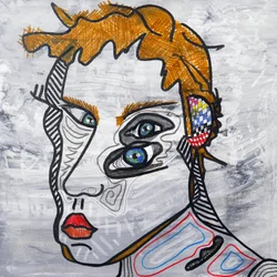 Surautoportrait sacrifié, 2014 (acrílico sobre tela)