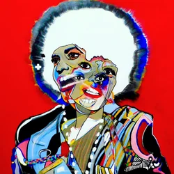 Surportrait : Angela Davis, 2021 (óleo sobre tela)