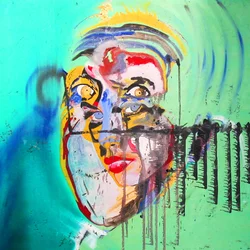 Surportrait : Brigitte Bardot  Albert Einstein, 2005 (óleo sobre tela)