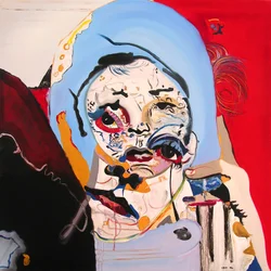 Surportrait: Marlène Dietrich  the little girl, 2003 (óleo sobre tela)