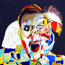 Surportrait: Olivier, Juan  moi, 2019 (óleo sobre tela)