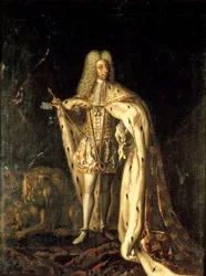 Rei Frederico IV da Dinamarca e Noruega 1671-1730, um 1700.